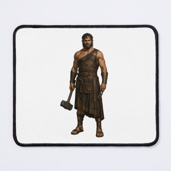 Item preview, Hephaestus Greek God Fire Forge Blacksmith Craft Mythology Design designed and sold by The Dark Files.