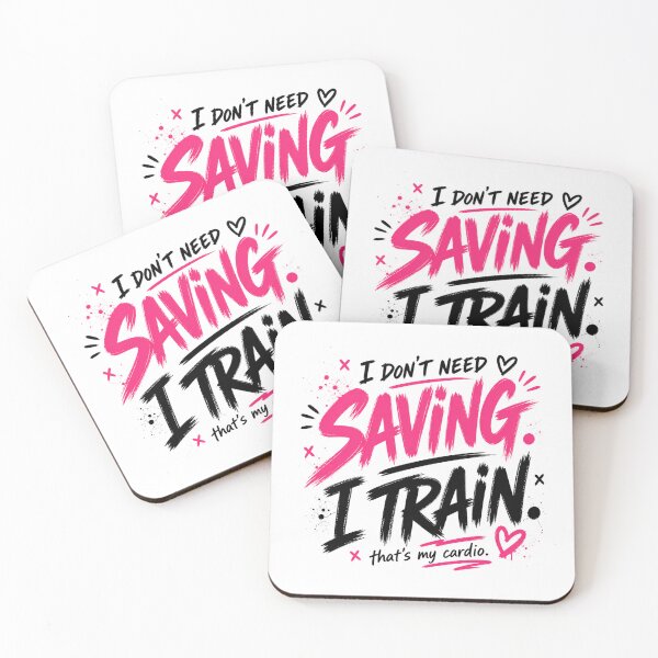 Item preview, I Don’t Need Saving I Train Funny Gym Quote designed and sold by StoryInCode.