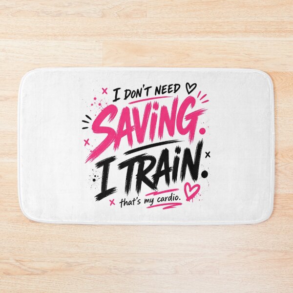 Item preview, I Don’t Need Saving I Train Funny Gym Quote designed and sold by StoryInCode.