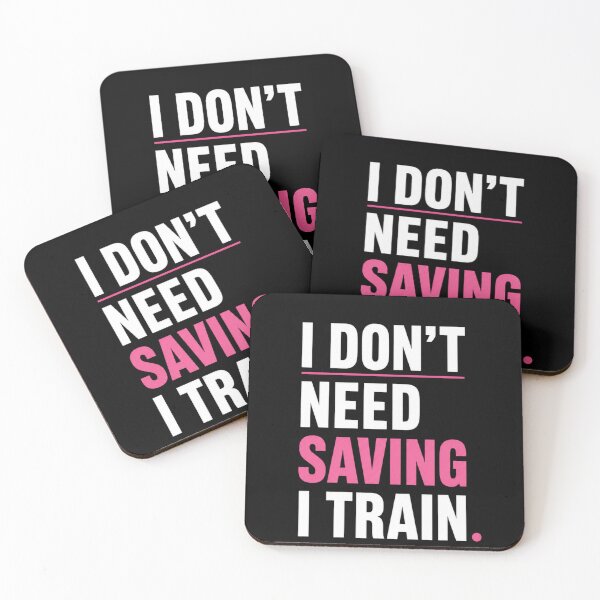 Item preview, I Don’t Need Saving I Train Minimal Typography designed and sold by StoryInCode.