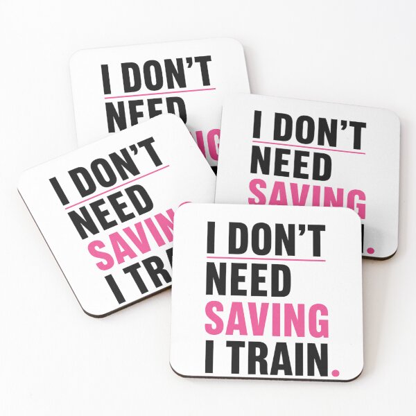 Item preview, I Don’t Need Saving I Train Minimal Typography designed and sold by StoryInCode.