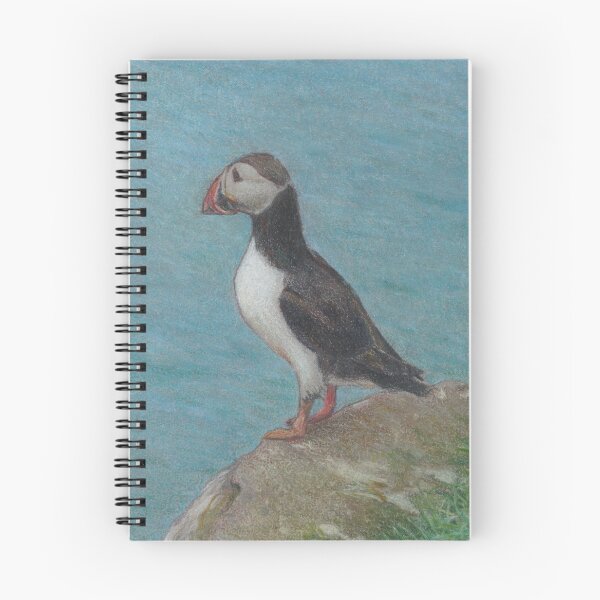 Item preview, Puffins on the Faroese Island of Mykines. Left Puffin designed and sold by ISEriksonartist.