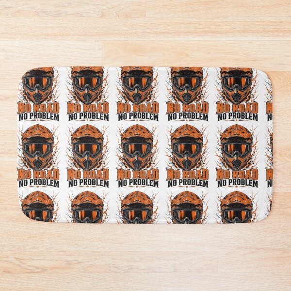 Item preview, No Road No Problem Motocross Helmet Graphic Tee designed and sold by IvoryArtDesign.
