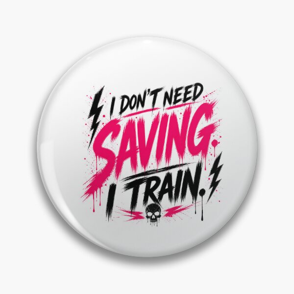 Item preview, I Don’t Need Saving I Train Aggressive Gym Design designed and sold by StoryInCode.