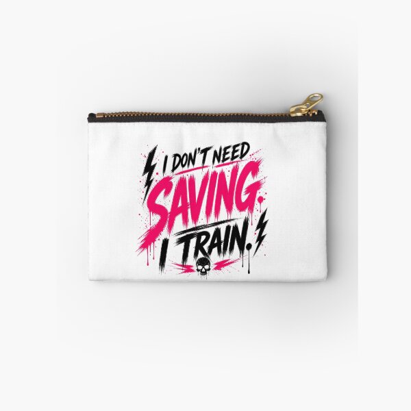 Item preview, I Don’t Need Saving I Train Aggressive Gym Design designed and sold by StoryInCode.