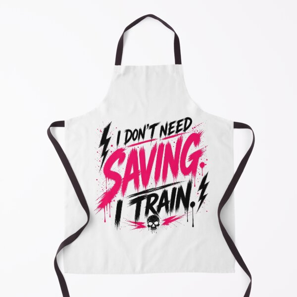 Item preview, I Don’t Need Saving I Train Aggressive Gym Design designed and sold by StoryInCode.