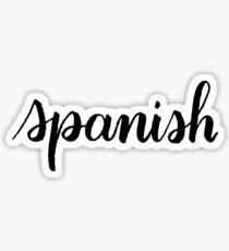 Spanish Calligraphy Sticker