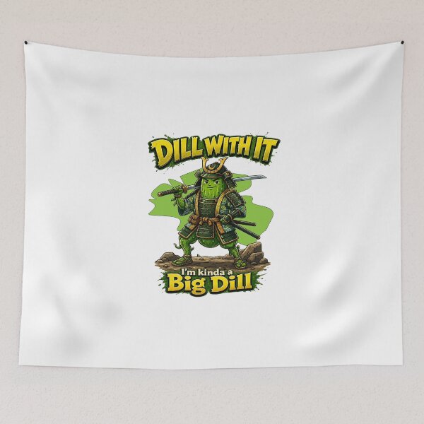 Item preview, Dill Wit It! I'm  Kinda A Big Dill! Cucumber Samurai designed and sold by Clickcreations.