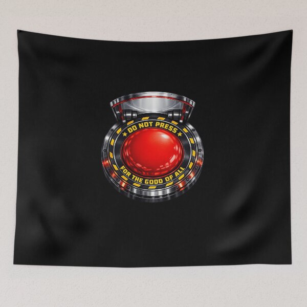 Item preview, The Red Button - Do Not Press (For The Good Of All) designed and sold by Urban-InkStudio.