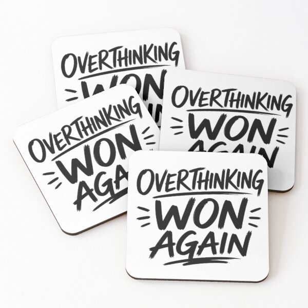 Item preview, Overthinking Won Again Student Life Funny T-Shirt | Exam Stress Humor Tee designed and sold by THAMIM REALITY 2.0.