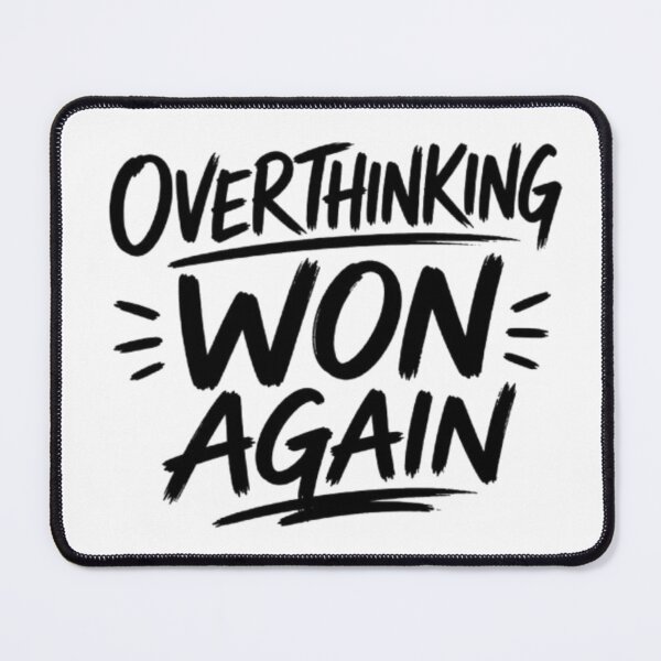 Item preview, Overthinking Won Again Student Life Funny T-Shirt | Exam Stress Humor Tee designed and sold by THAMIM REALITY 2.0.