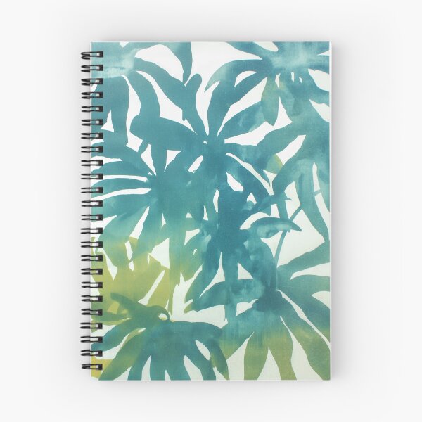 Item preview, Tropical Leaf Silhouettes in Teal Green designed and sold by trajeado14.