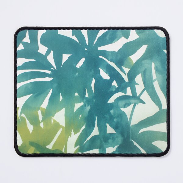 Item preview, Tropical Leaf Silhouettes in Teal Green designed and sold by trajeado14.