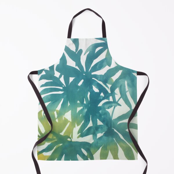 Item preview, Tropical Leaf Silhouettes in Teal Green designed and sold by trajeado14.