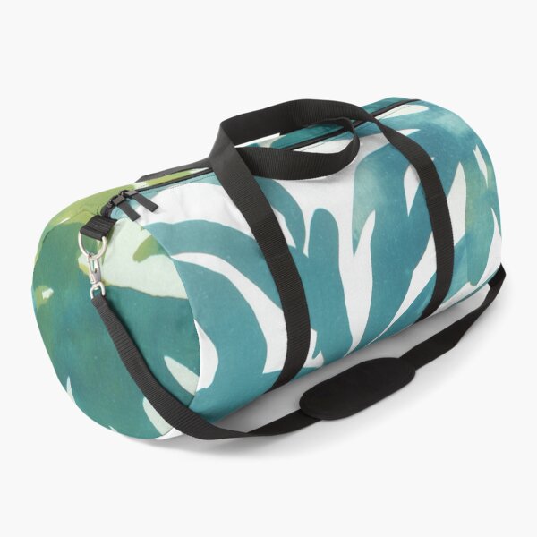 Item preview, Tropical Leaf Silhouettes in Teal Green designed and sold by trajeado14.