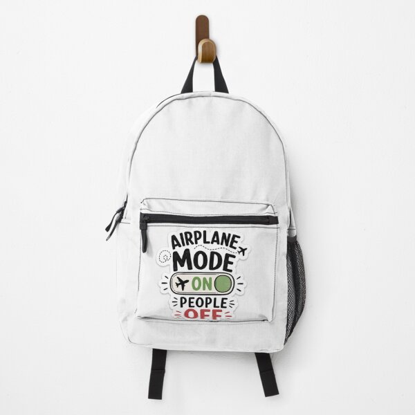 Item preview, Airplane Mode On People Off Funny Introvert Sticker Anti Social Humor designed and sold by rigelcreation.