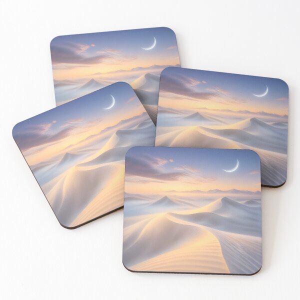 Item preview, Melodious Ivory Desert Dunes and Pale Blue Moon designed and sold by Glitchart66.