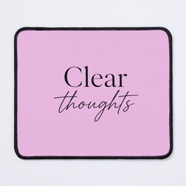 Item preview, Clear Thoughts Minimalist Typography Design | Calm Mind Aesthetic Quote | Simple White Background Modern Text Art designed and sold by Sanika arts .