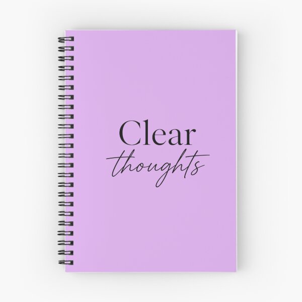 Item preview, Clear Thoughts Minimalist Typography Design | Calm Mind Aesthetic Quote | Simple White Background Modern Text Art designed and sold by Sanika arts .