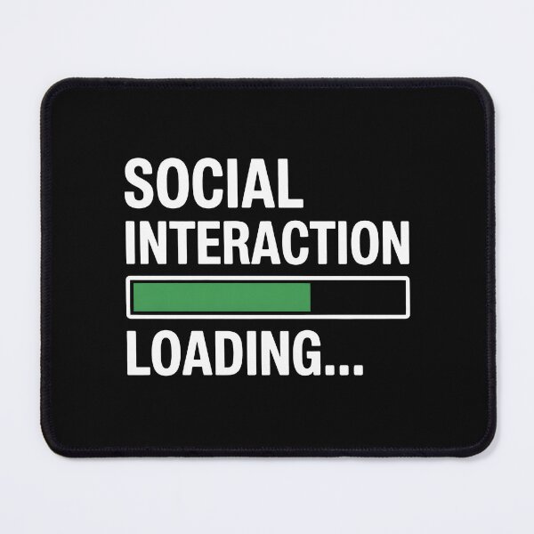 Item preview, Social Interaction Loading Funny Autism ADHD Neurodivergent Gift designed and sold by Say It With Ink.