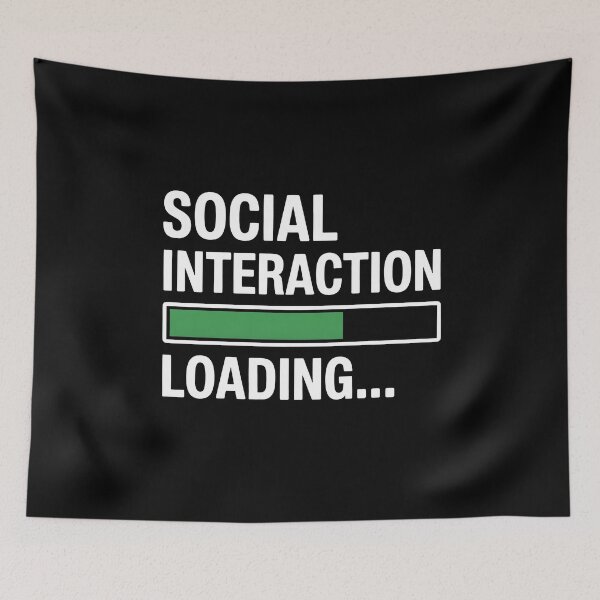 Item preview, Social Interaction Loading Funny Autism ADHD Neurodivergent Gift designed and sold by Say It With Ink.