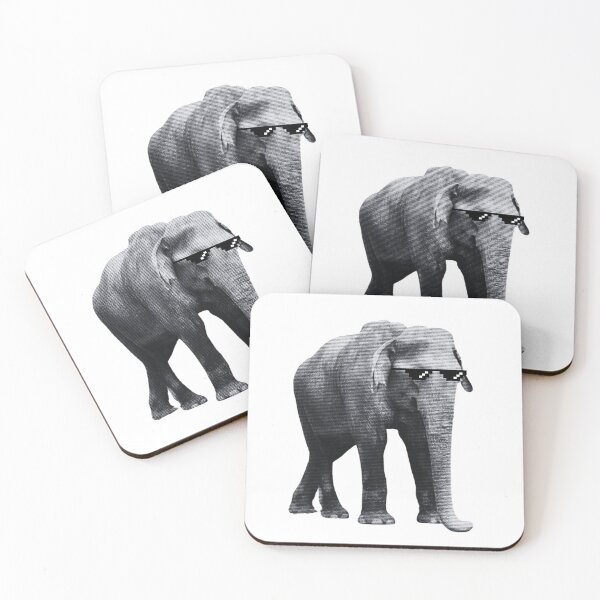 Item preview, Elephant with Sunglasses designed and sold by The Traveling Texan .