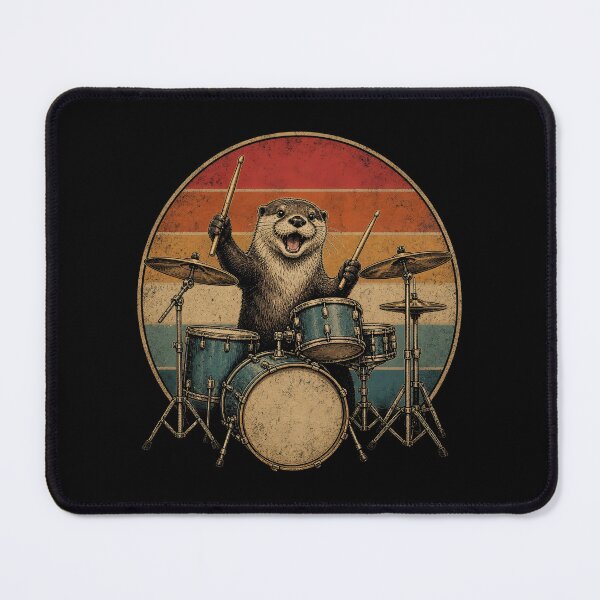Item preview, Otter Drummer Rock designed and sold by zoes-ink.