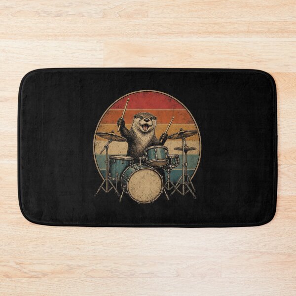 Item preview, Otter Drummer Rock designed and sold by zoes-ink.