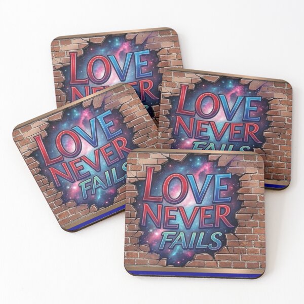Item preview, Love Never Fails Cosmic Mural: Nebula Galaxy Through Brick Wall Art designed and sold by KabronX.