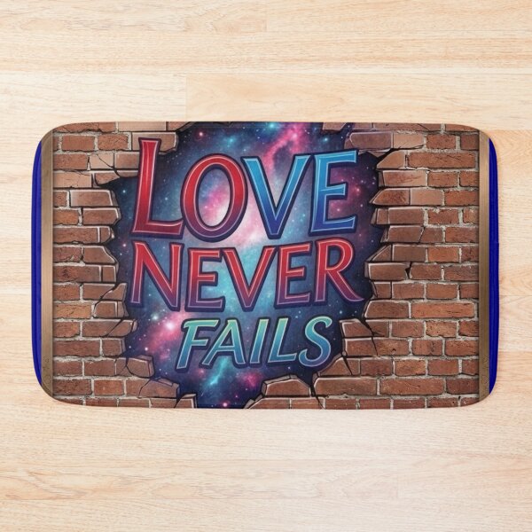 Item preview, Love Never Fails Cosmic Mural: Nebula Galaxy Through Brick Wall Art designed and sold by KabronX.