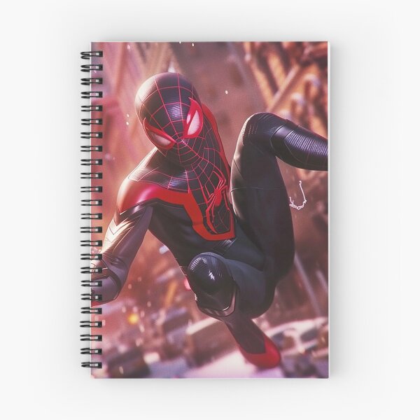 Item preview, Black Red Spider Hero Swinging Through City | Cyber Spider Fan Art | Urban Superhero Action Illustration designed and sold by amareshdas008.