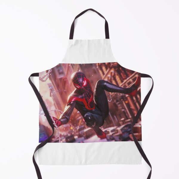 Item preview, Black Red Spider Hero Swinging Through City | Cyber Spider Fan Art | Urban Superhero Action Illustration designed and sold by amareshdas008.