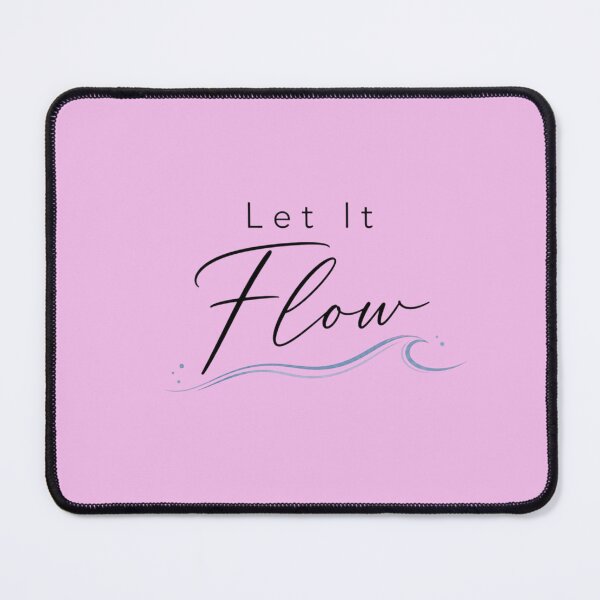 Item preview, Let It Flow Minimalist Quote Design | Calm Aesthetic Typography | Motivational Zen Art designed and sold by Sanika arts .