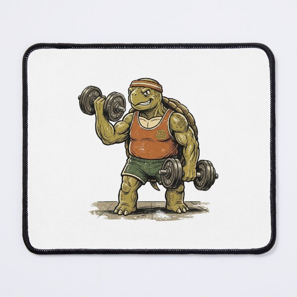 Item preview, Macho Turtle Vintage Gym Legend Art designed and sold by DuckOddity.