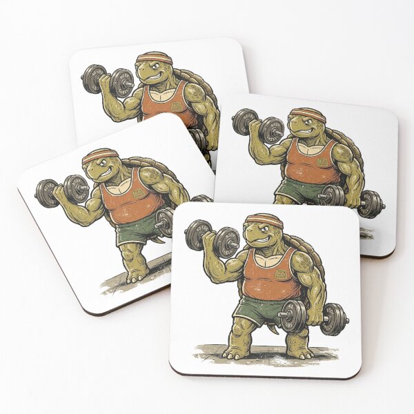 Item preview, Macho Turtle Vintage Gym Legend Art designed and sold by DuckOddity.