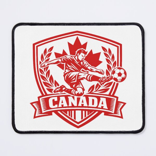 Item preview, Canada Soccer Crest Shirt – Maple Leaf Football Player Graphic, Canadian Pride Sports Design designed and sold by JonelCrafts.
