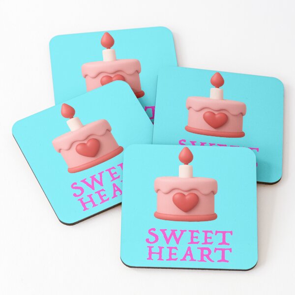 Item preview, Sweetheart cake with heart and candle designed and sold by Mauswohn.