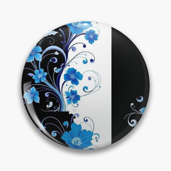 Item preview, Abstract Blue Flowers designed and sold by AllAroundArtist.