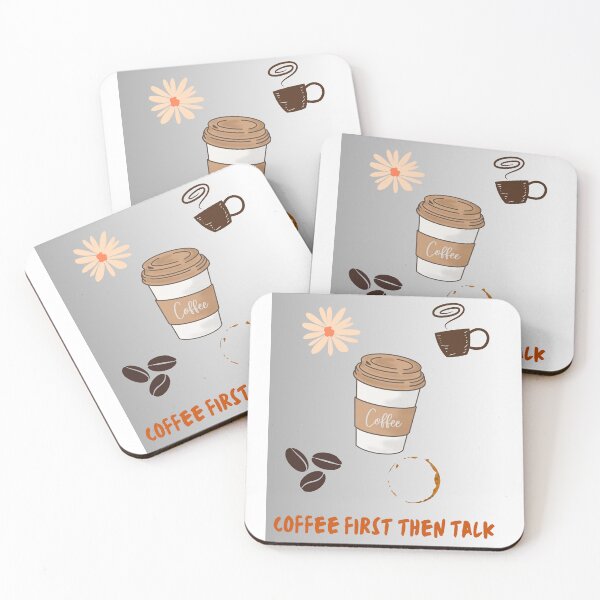 Item preview, Coffee First Then Talk Cute Coffee Lover Design designed and sold by TiredMumClub.