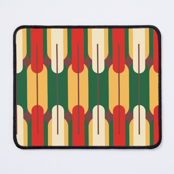 Item preview, Retro Pop 70s Geometric Pillars - Vibrant Mid Century Modern Pattern designed and sold by Luckymoon2000.