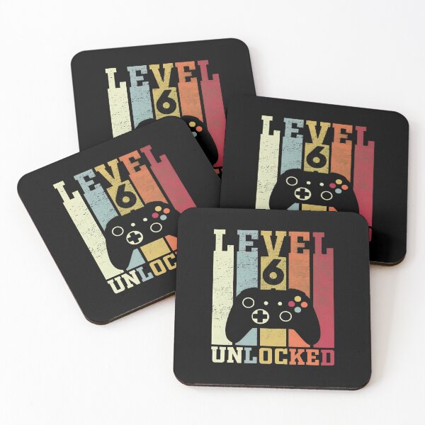 Item preview, Level 6 Unlocked Retro Gaming Birthday designed and sold by OlyvieArt.
