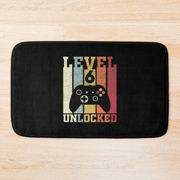 Item preview, Level 6 Unlocked Retro Gaming Birthday designed and sold by OlyvieArt.