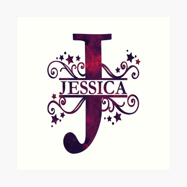 Jessica In Chinese Calligraphy Art Print By Jshek81 Redbubble