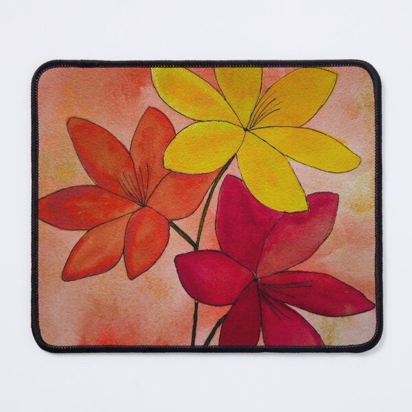 Item preview, Simple coloured flowers designed and sold by Bold Colour Art.