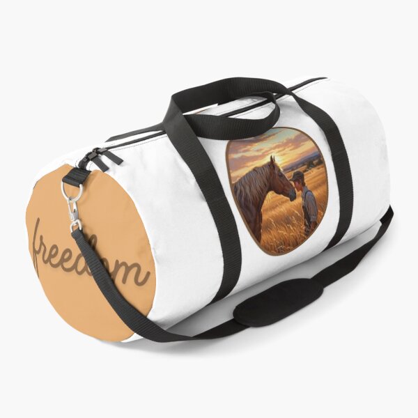 Item preview, Freedom: Vintage Boy and Horse Sunset Field designed and sold by InfinitePawBond.