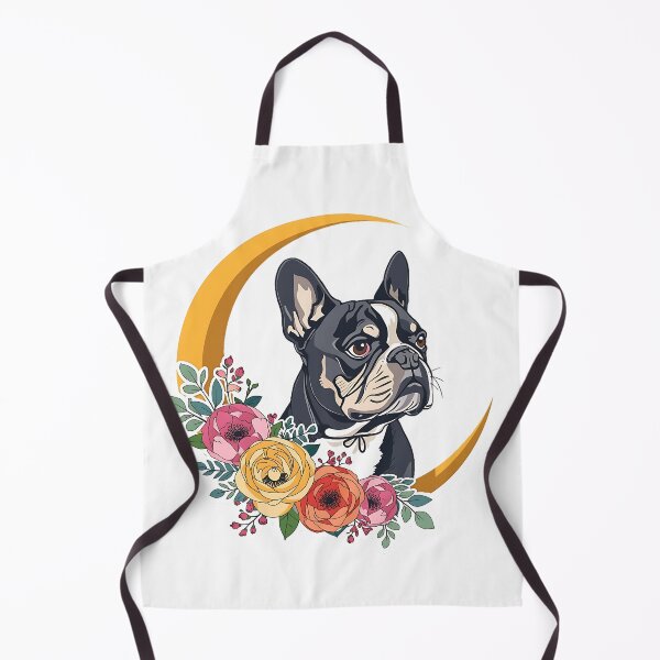 Artikelvorschau, Frenchie Mama – Botanisches Pfingstrosen- und Wildblumen-Abzeichen entworfen und verkauft von Breed And Build.