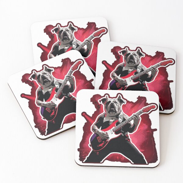 Item preview, Rock Star Bulldog Guitar Player Music Art Print designed and sold by Sky-bully.