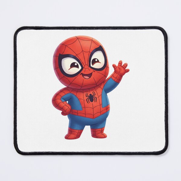Item preview, Cute Web Hero Waving | Kawaii Superhero Cartoon | Kids Friendly Character Sticker & Tee Design designed and sold by amareshdas008.