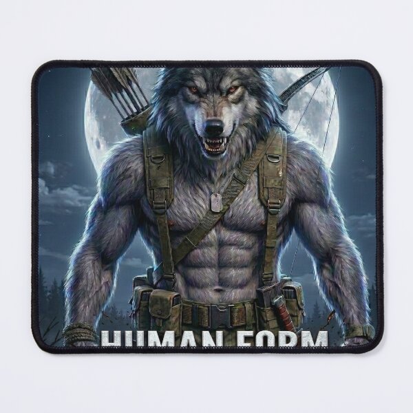 Item preview, Human Form, Inner Wolf Sigma Alpha Wolf Brainrot designed and sold by ArtyLify.