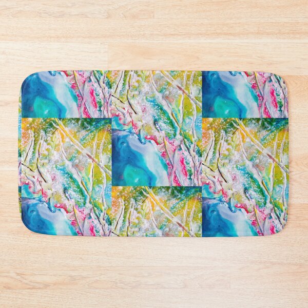 Item preview, Melodic Bloom – Abstract Vibrant Abstract Fluid Art Painting – Colorful Acrylic Pour Texture with Bright Neon Swirls & Modern Art DesignRose with Musical Harmony flower in nature abstract art designed and sold by AESTHETIC-FLAIR.